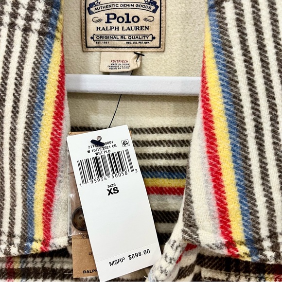 Women's Polo Ralph Lauren Fringe Jacket Size XS! Perfect as jacket or belted ! - Picture 7 of 8